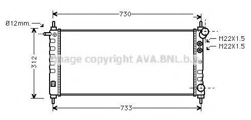 AVA QUALITY COOLING OLA2263 Радіатор, охолодження двигуна