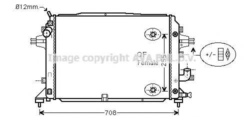 AVA QUALITY COOLING OLA2460 Радіатор, охолодження двигуна