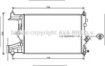 AVA QUALITY COOLING OLA2485 Радіатор, охолодження двигуна