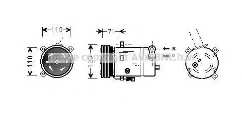 AVA QUALITY COOLING OLAK276 Компресор, кондиціонер