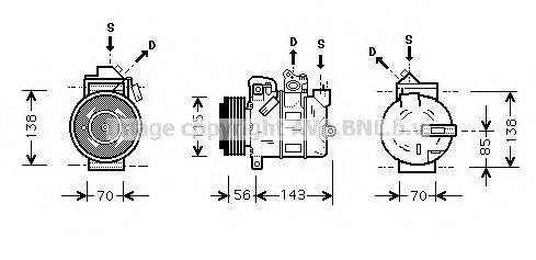 AVA QUALITY COOLING OLAK357 Компресор, кондиціонер