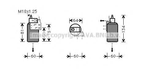 AVA QUALITY COOLING OLD143 Осушувач, кондиціонер