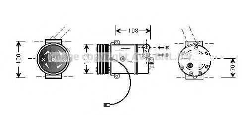 AVA QUALITY COOLING OLK287 Компресор, кондиціонер