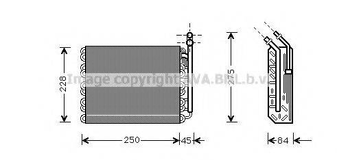 AVA QUALITY COOLING OLV097 Випарник, кондиціонер