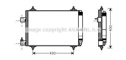 AVA QUALITY COOLING PE5286D Конденсатор, кондиціонер