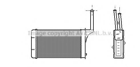 AVA QUALITY COOLING PE6049 Теплообмінник, опалення салону