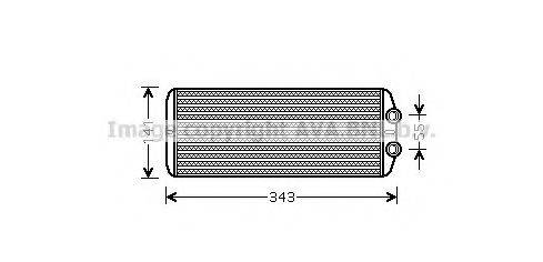 AVA QUALITY COOLING PE6311 Теплообмінник, опалення салону