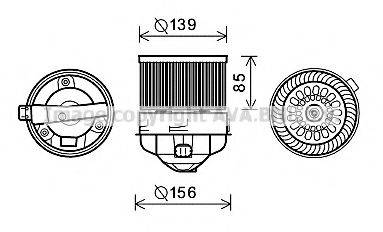 AVA QUALITY COOLING PE8370 Електродвигун, вентиляція салону