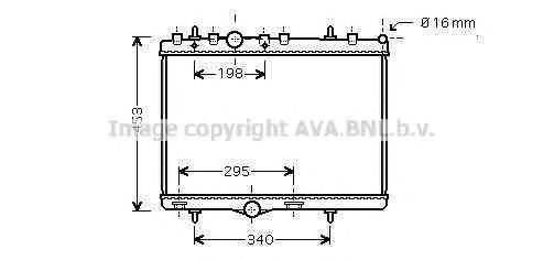 AVA QUALITY COOLING PEA2255 Радіатор, охолодження двигуна