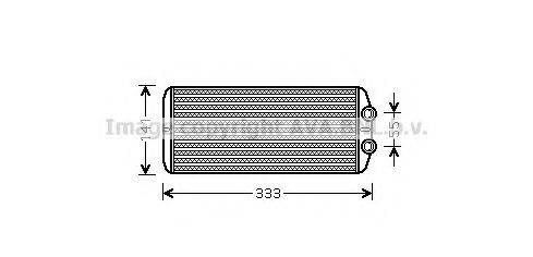 AVA QUALITY COOLING PEA6312 Теплообмінник, опалення салону