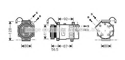 AVA QUALITY COOLING PEAK036 Компресор, кондиціонер