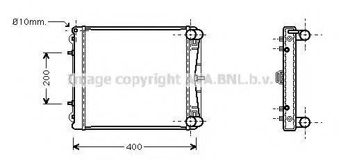 AVA QUALITY COOLING PR2037 Радіатор, охолодження двигуна