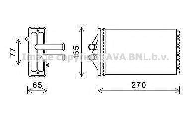 AVA QUALITY COOLING PR6082 Теплообмінник, опалення салону