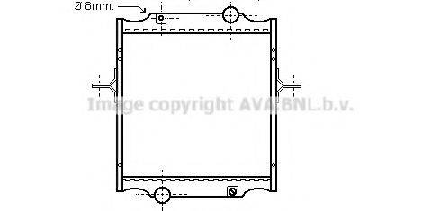 AVA QUALITY COOLING RE2002 Радіатор, охолодження двигуна