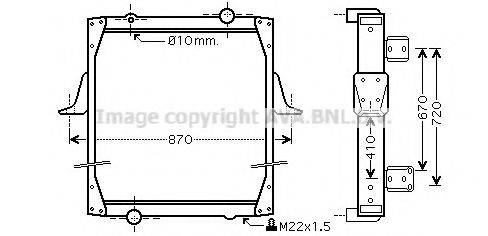 AVA QUALITY COOLING RE2010 Радіатор, охолодження двигуна