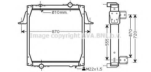 AVA QUALITY COOLING RE2011 Радіатор, охолодження двигуна