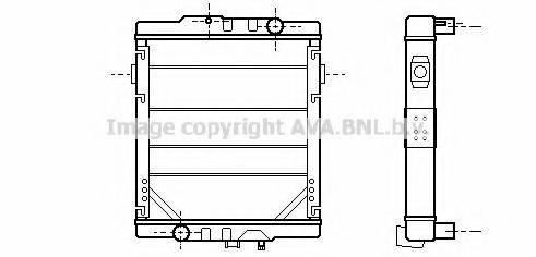 AVA QUALITY COOLING RE2049 Радіатор, охолодження двигуна