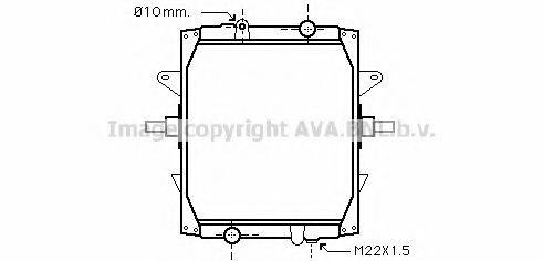 AVA QUALITY COOLING RE2050 Радіатор, охолодження двигуна