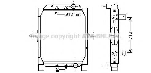 AVA QUALITY COOLING RE2057 Радіатор, охолодження двигуна