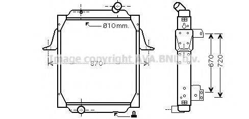 AVA QUALITY COOLING RE2062 Радіатор, охолодження двигуна