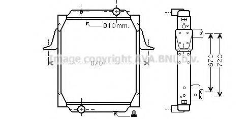 AVA QUALITY COOLING RE2066 Радіатор, охолодження двигуна