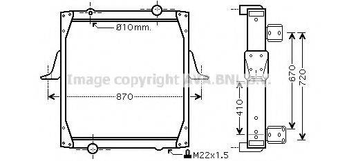 AVA QUALITY COOLING RE2068 Радіатор, охолодження двигуна