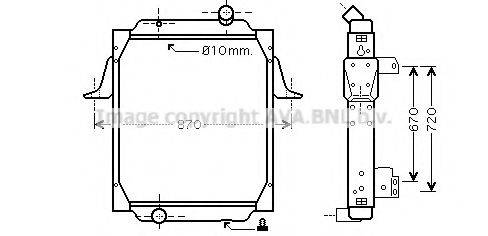 AVA QUALITY COOLING RE2069 Радіатор, охолодження двигуна