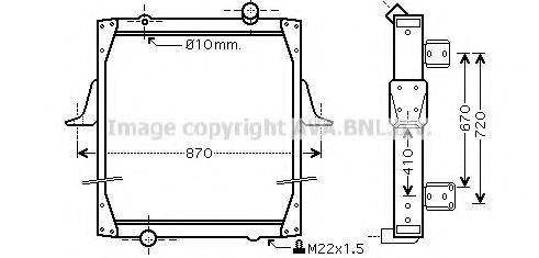 AVA QUALITY COOLING RE2081 Радіатор, охолодження двигуна