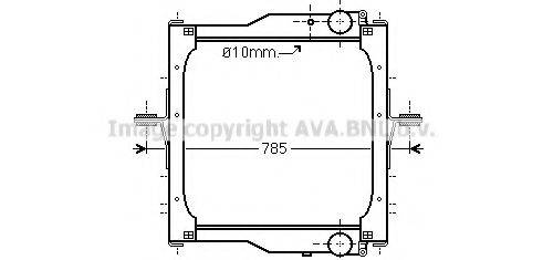 AVA QUALITY COOLING RE2094 Радіатор, охолодження двигуна