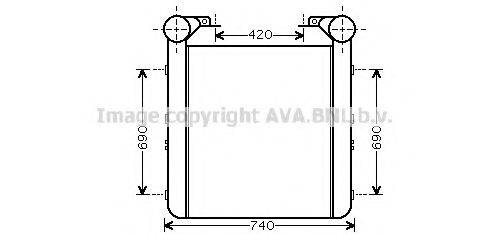 AVA QUALITY COOLING RE4048 Інтеркулер