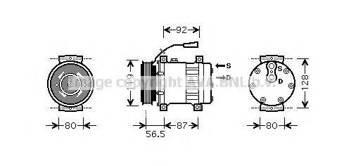 AVA QUALITY COOLING REAK071 Компресор, кондиціонер