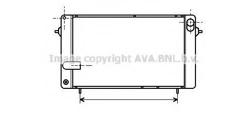 AVA QUALITY COOLING RT2049 Радіатор, охолодження двигуна