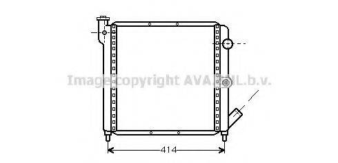 AVA QUALITY COOLING RT2063 Радіатор, охолодження двигуна