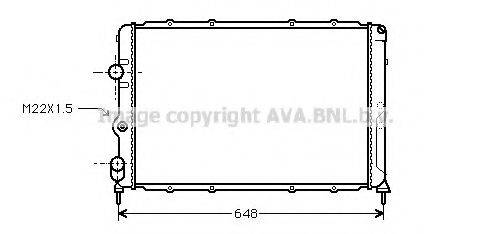 AVA QUALITY COOLING RT2203 Радіатор, охолодження двигуна