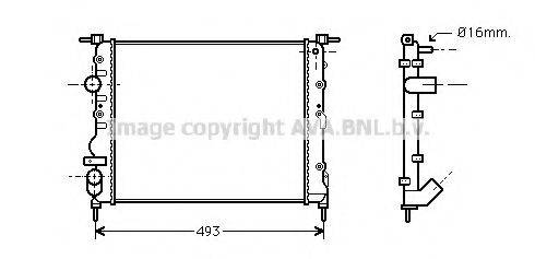 AVA QUALITY COOLING RT2271 Радіатор, охолодження двигуна