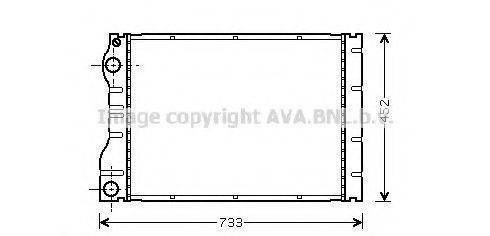 AVA QUALITY COOLING RT2293 Радіатор, охолодження двигуна