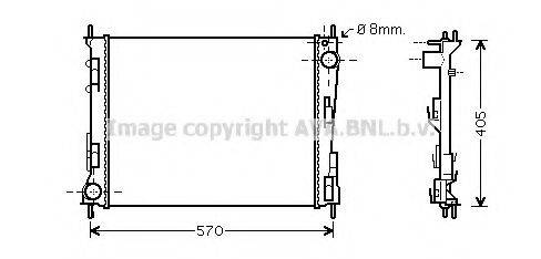 AVA QUALITY COOLING RT2374 Радіатор, охолодження двигуна