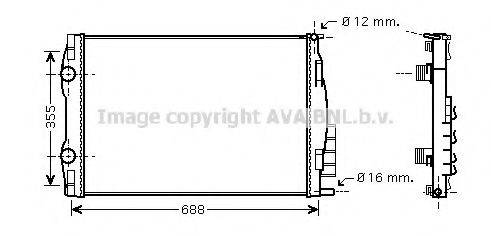 AVA QUALITY COOLING RT2387 Радіатор, охолодження двигуна