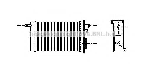 AVA QUALITY COOLING RT6096 Теплообмінник, опалення салону