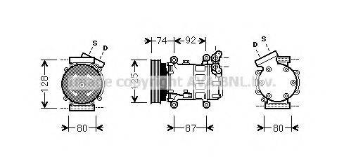 AVA QUALITY COOLING RTK452 Компресор, кондиціонер