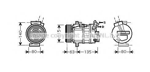 AVA QUALITY COOLING RTK486 Компресор, кондиціонер