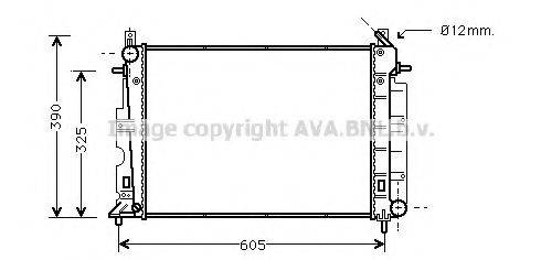 AVA QUALITY COOLING SB2025 Радіатор, охолодження двигуна