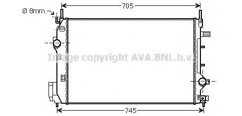 AVA QUALITY COOLING SB2070 Радіатор, охолодження двигуна