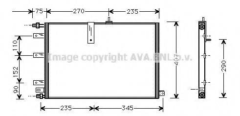 AVA QUALITY COOLING SB5034 Конденсатор, кондиціонер