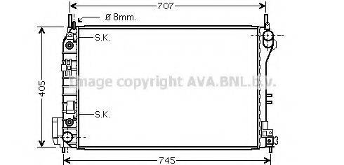 AVA QUALITY COOLING SBA2059 Радіатор, охолодження двигуна