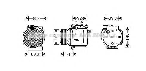 AVA QUALITY COOLING SBAK053 Компресор, кондиціонер