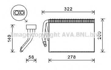 AVA QUALITY COOLING SBV073 Випарник, кондиціонер