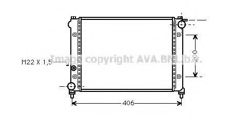 AVA QUALITY COOLING ST2004 Радіатор, охолодження двигуна