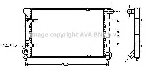 AVA QUALITY COOLING ST2020 Радіатор, охолодження двигуна