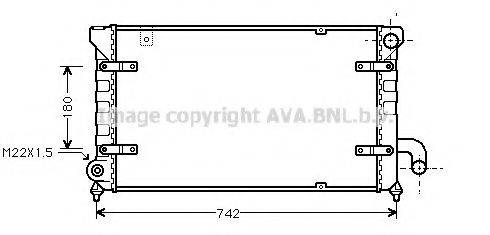 AVA QUALITY COOLING STA2028 Радіатор, охолодження двигуна